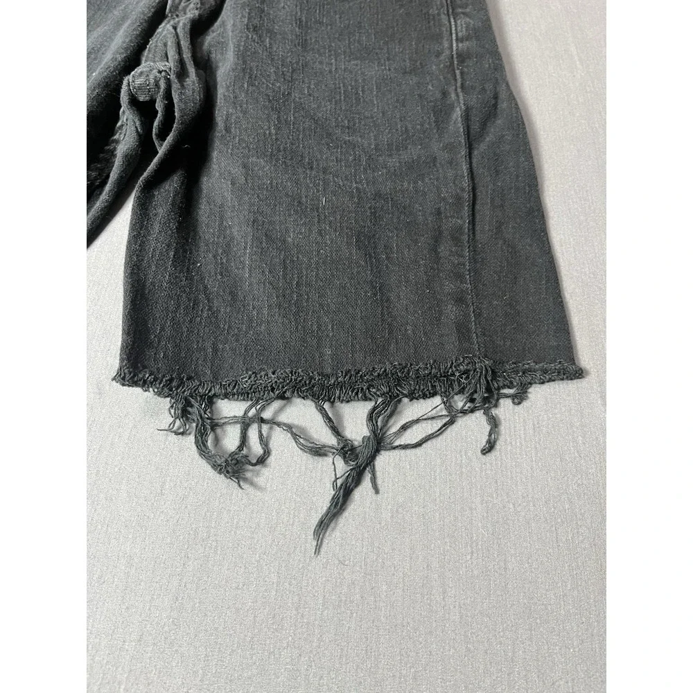 Levi's Mens Denim Shorts W29 Black Distressed